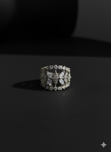 Crystal Flutter Adjustable Ring