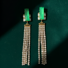 Light Green flare floral Earring