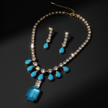 Blue Ruby Necklace Set