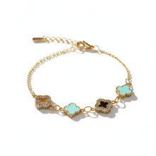 Aqua Clover Bracelet